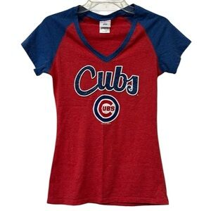 Chicago Cubs MLB V Neck Baseball Tee General Merchandise Small
